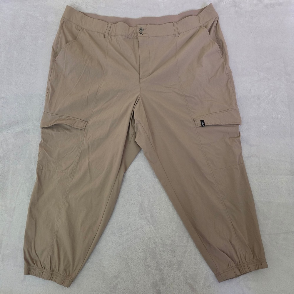 Happy Camper by Torrid Tan Khaki Ripstop Cargo Joggers Plus Size 28